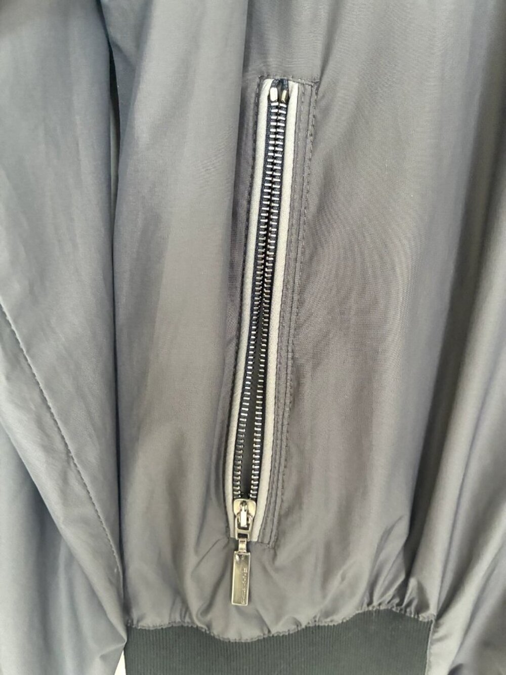 MOORER men's grey windbreaker luxury jacket reversible hooded sz 50 (M) NWOT - Picture 5 of 12